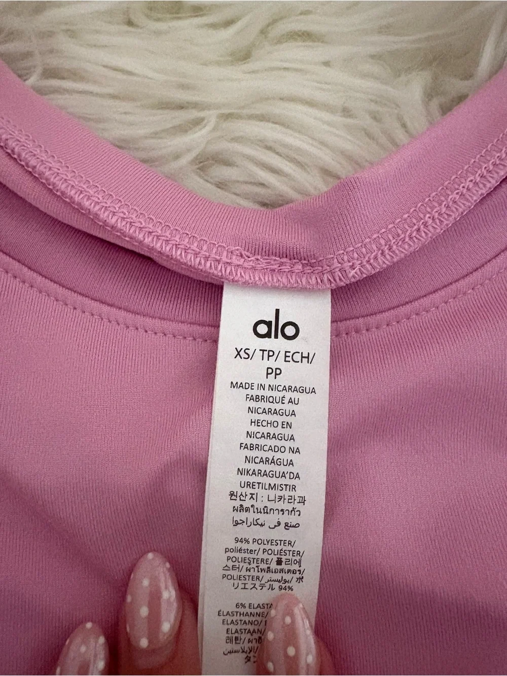 Alosoft Crop Finesse Short Sleeve - Candy Heart Pink